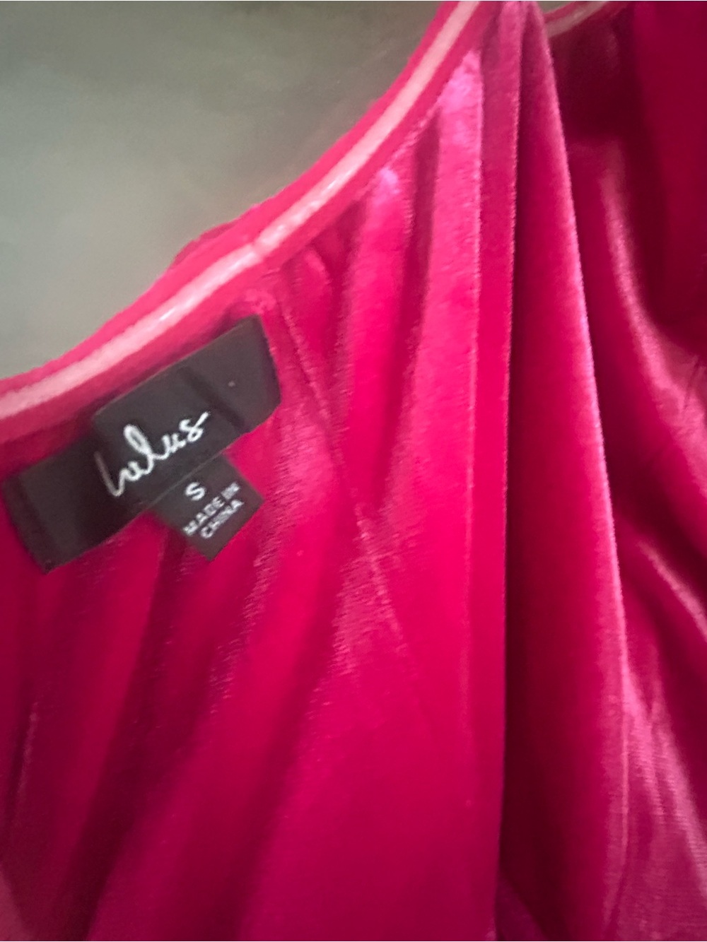 NWOT Lulus My Dream Come True Pink Velvet Strapless Maxi Dress - Picture 14 of 15